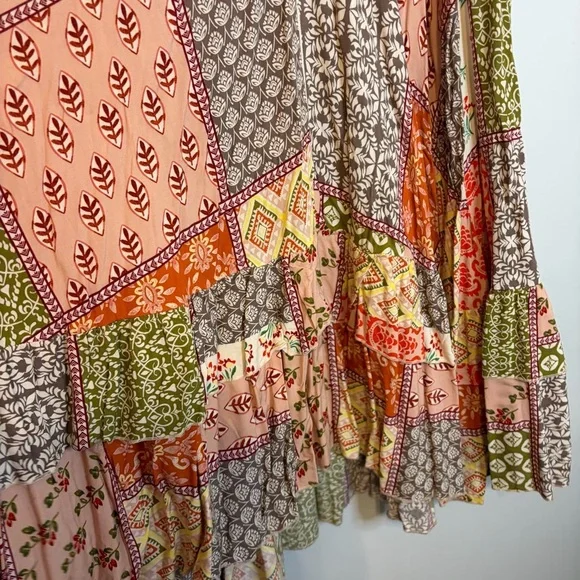 Abel the Label : Bohemian Floral Patchwork Maxi Dress - Picture 6 of 9